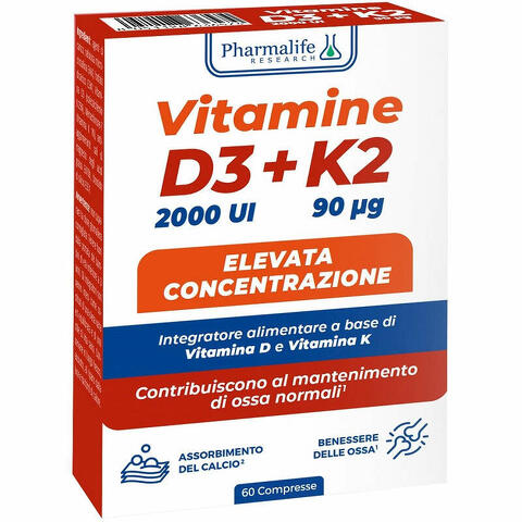 Vitamine d3+k2 60 compresse