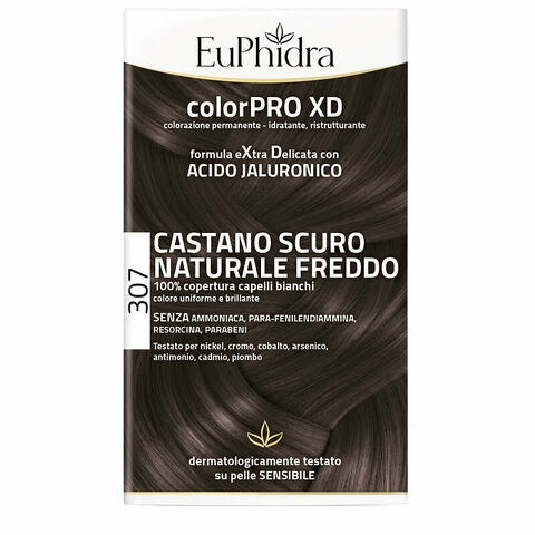 Colorpro XD307 castano scuro naturale f colore + attivante + balsamo + cuffia + guanti