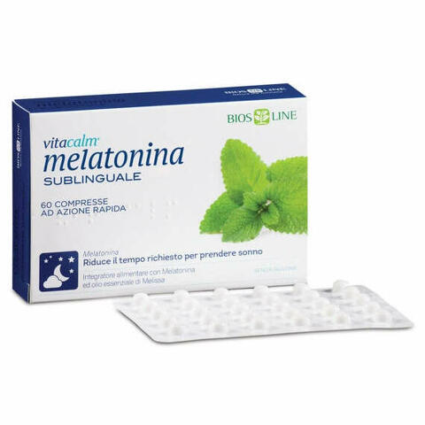 Vitacalm - Melatonina sublinguale 60 compresse 1 mg