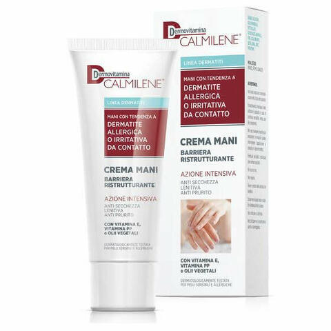 Calmilene crema mani barriera ristrutturante azione intensiva per dermatite allergica o irritativa da contatto 75 ml