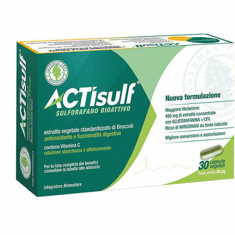 Actisulf sulforafano 30 capsule vegetali