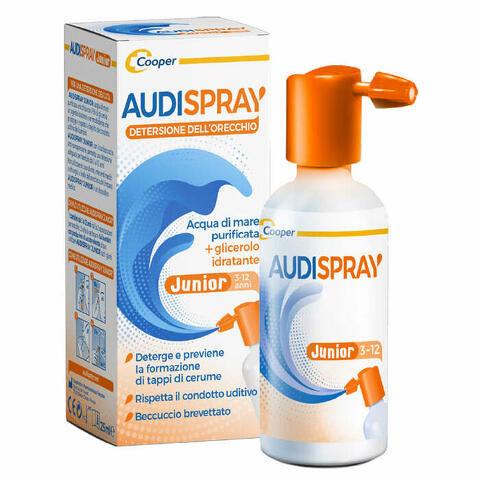 Junior 3-12 anni soluzione di acqua di mare ipertonica spray senza gas igiene orecchio 25ml