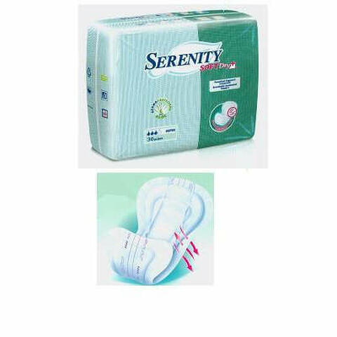 Pannolone per incontinenza sagomato serenity softdry+ aloe maxi 30 pezzi