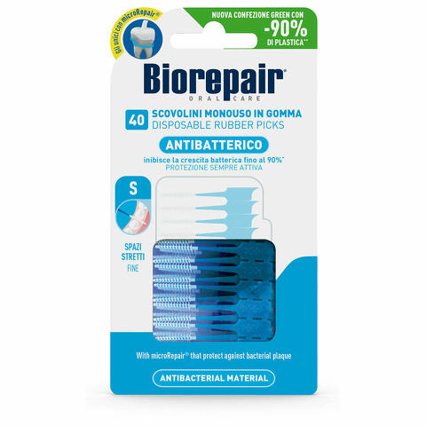 Oral care antibatterico scovolini monouso in gomma spazi stretti 40 pezzi