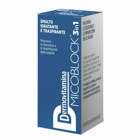 Micoblock 3 in 1 smalto idratante e traspirante blu 5 ml