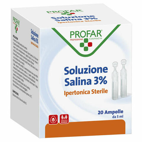 Soluzione ipertonica 3%  5 ml 20 pezzi