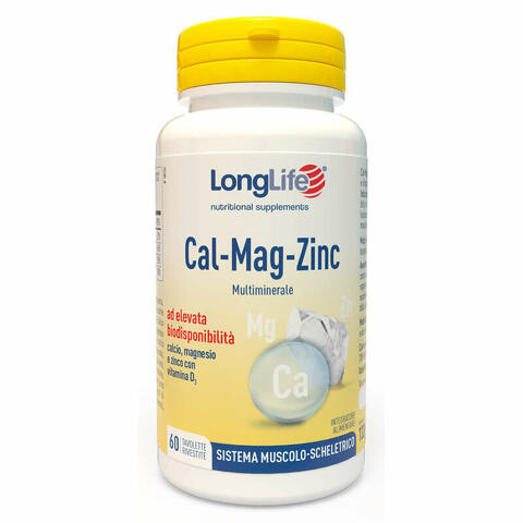 Longlife calcio magnesio zinco 60 tavolette