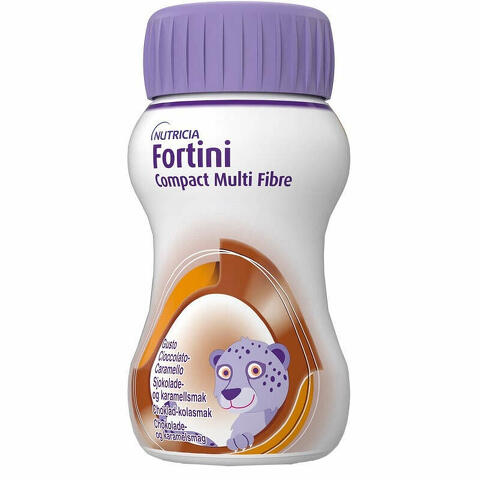 Fortini compact multi fibre cioccolato caramello 4 bottiglie da 125 ml