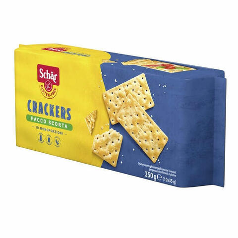 Crackers senza lattosio pacco scorta 10 monoporzioni da 35 g
