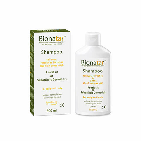 Bionatar shampoo indicato in presenza di sintomi di psoriasi o dermatite seborroica 300 ml ce