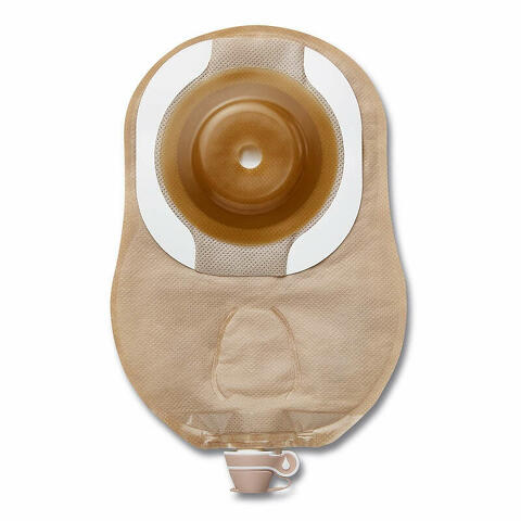 Sacca per urostomia moderma flex s uro convessa opaca con adesivo e camere multiple ritagliabile 15-25 mm 10 pezzi