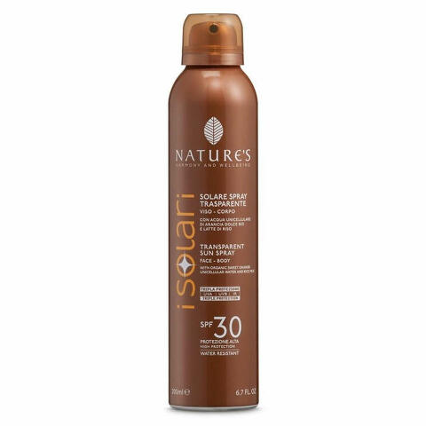 I solari spray trasparente spf30 200 ml