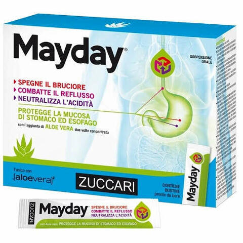 Mayday sospensione per uso orale alla menta 12 bustine 10 ml