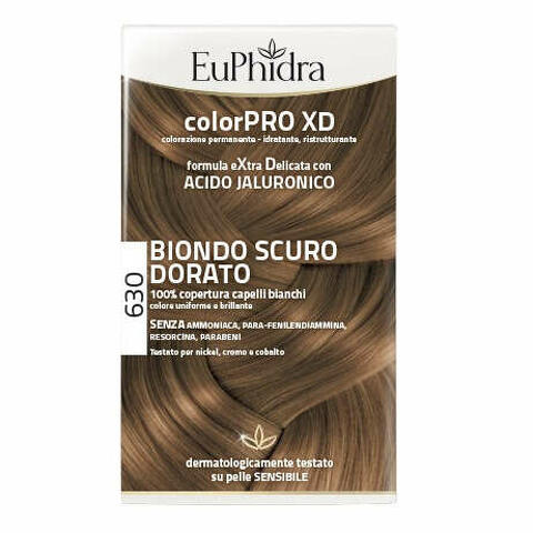 Colorpro xd 630 biondo scuro dorato gel colorante capelli in flacone + attivante + balsamo + guanti