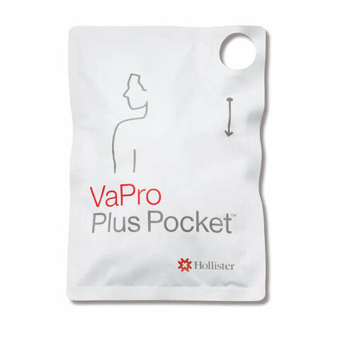 Catetere intermittente vapro plus pocket no touch con sacca ch 12 30 pezzi