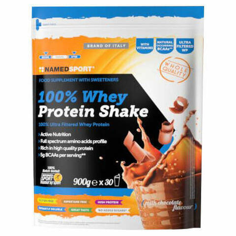 100% whey protein shake milk chocolate 900 g