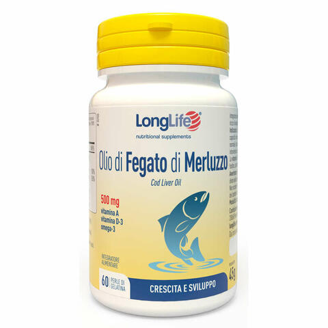 Longlife olio fegato merluzzo 60 perle 36 g