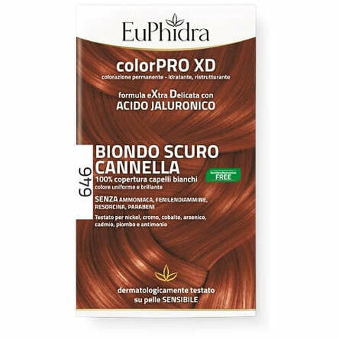 Colorpro gel colorante capelli xd 646 cannella 50 ml in flacone + attivante + balsamo + guanti