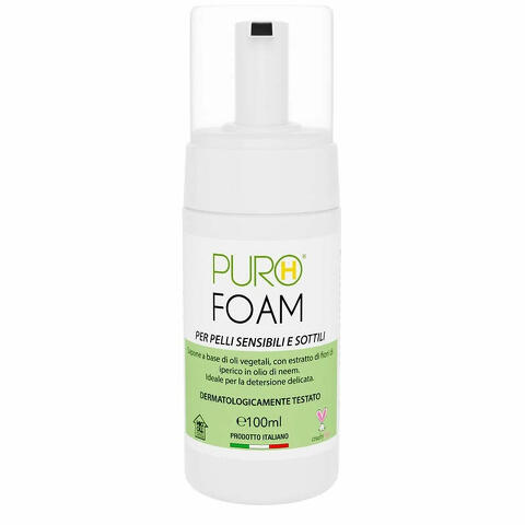 Puro h foam pelli sensibili e sottili 100 ml