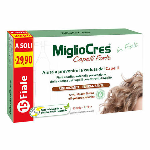 Migliocres capelli forte 15 fiale x 7 ml