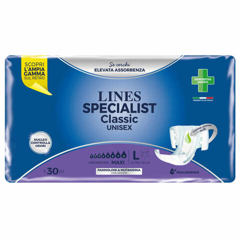 Specialist classic pannolone mutanda maxi large 30 pezzi