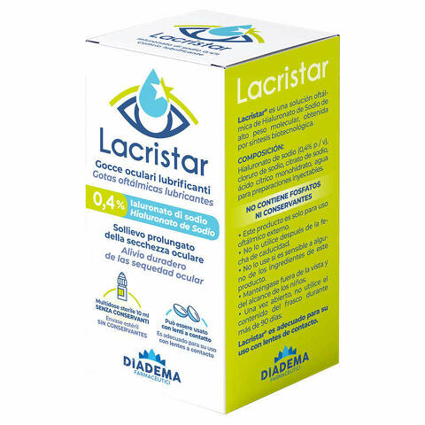 Gocce oculari lubrificanti 0,4% ialuronato di sodio multidose 10 ml