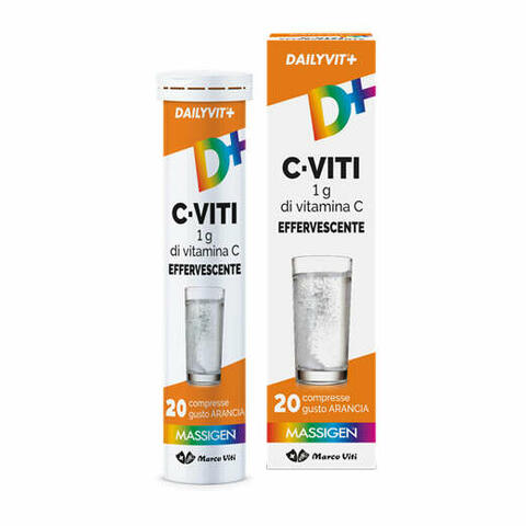 Dailyvit+ c viti 1g di vitamina c effervescente 20 compresse