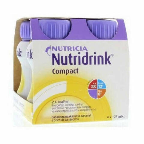 Nutricia  compact gusto banana 4 bottiglie da 125 ml