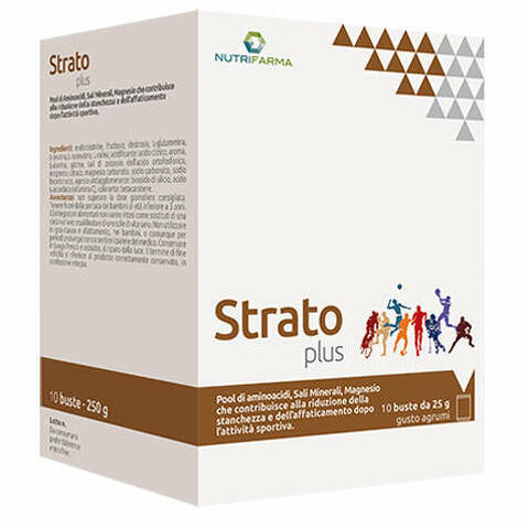 Strato plus 10 bustine 25 g gusto agrumi