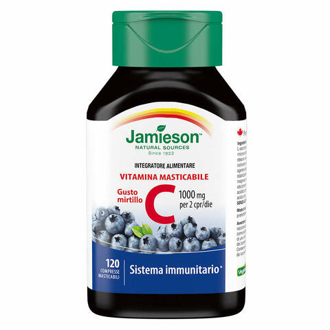 Vitamina c 1000 mirtillo 120 compresse masticabili