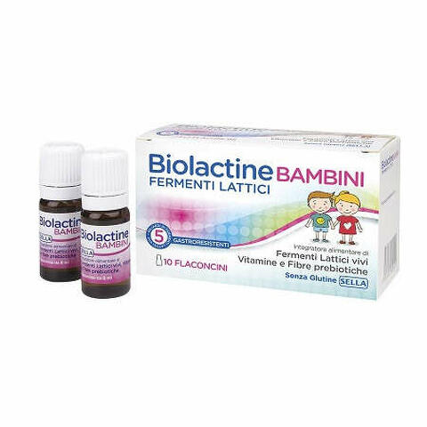 Biolactine bambini 10 flaconcini 8 ml