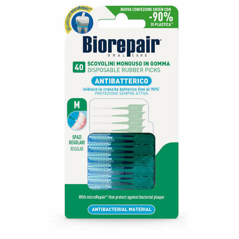 Oral care antibatterico 40 scovolini monouso spazi regolari