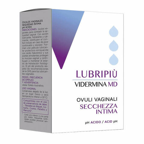 Lubripiu' ovuli vaginali 2 blister da 5 ovuli