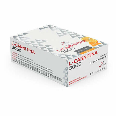 L carnitina 3000 mg 24 flaconcini 25 ml arancia