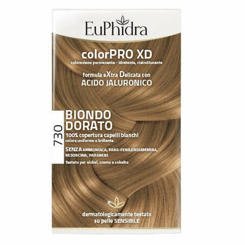Colorpro xd 730 biondo dorato gel colorante capelli in flacone + attivante + balsamo + guanti