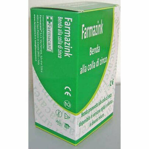 Benda medicata elastica farmazink con ossido di zinco cm10x5m 1 pezzi