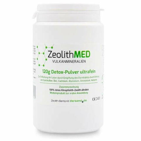 Zeolithmed minerali vulcanici detox polvere ultrafine 120 g