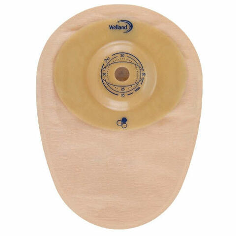 Sacca per colostomia welland  convex colo midi opaca ritagliabile diametro 13-48 mm inizio convessita' 48 mm 10 pezzi