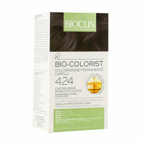 Bio colorist 4,24 castano beige rame cioccolato