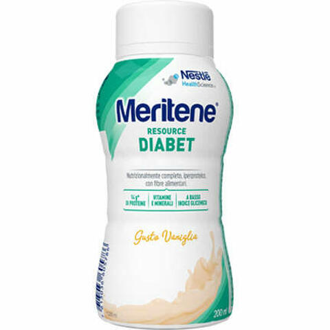 Meritene resource diabet vaniglia alimento iperproteico 28 vitamine e minerali 200 ml