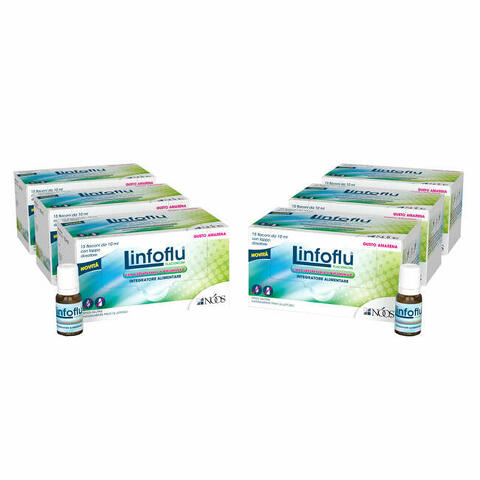 Linfoflu multipack confezione multipla da 6 astucci x 15 flaconi da 10 ml