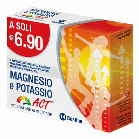 Magnesio e potassio act 14 bustine