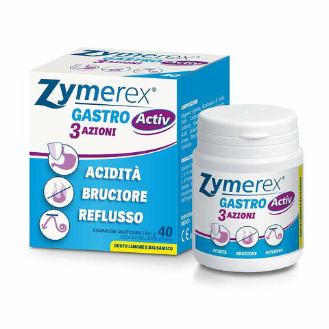 Gastro activ 3 azioni 40 compresse masticabili