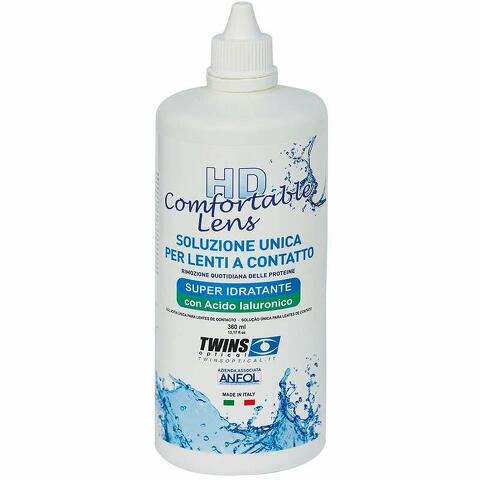 Hd comfortable lens soluzione unica per lenti a contatto 360 ml