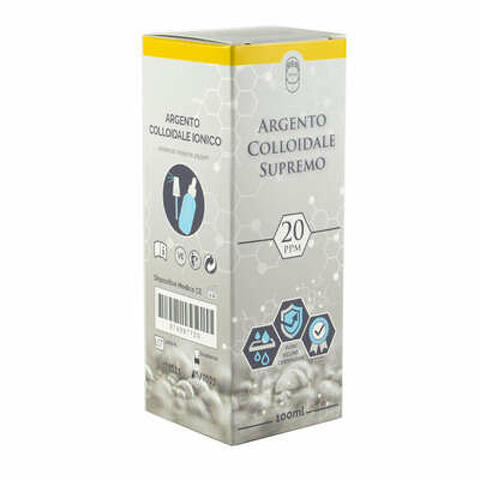 Argento colloidale supremo 20ppm 100 ml spray + contagocce