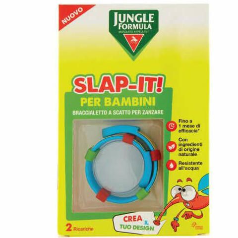 Formula slap-it braccialetto anti-zanzare per bambini+ 2 ricariche