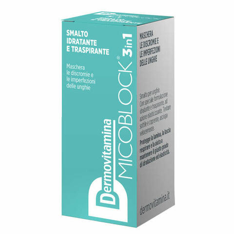 Micoblock 3 in 1 smalto idratante e traspirante turchese 5 ml