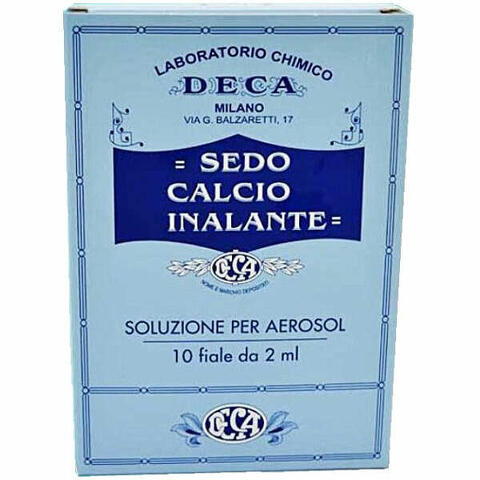 Sedo calcio inalante 10 fiale 2 ml per aerosol e doccia nasale