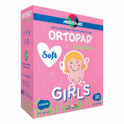 Cerotto oculare per ortottica ortopad soft girls junior 20 pezzi