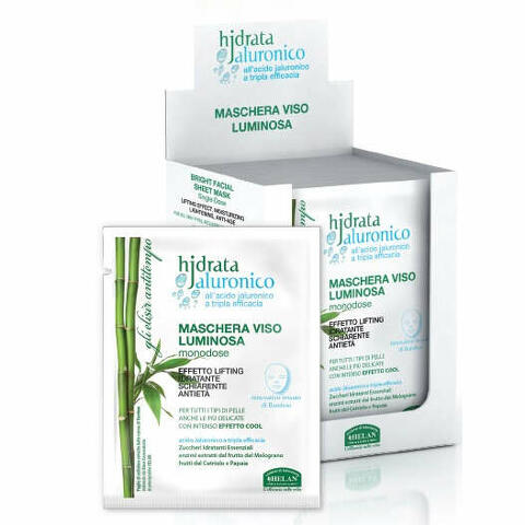 Hjdrata jaluronico maschera viso luminosa monodose 15 ml